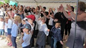 Fête de l'école dans le bosquet